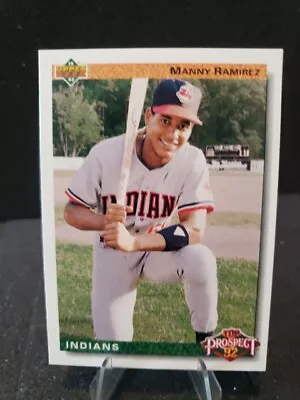 1992 Upper Deck - Top Prospect #63 Manny Ramirez (RC) • $1.25