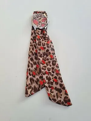 Animal Print & Red Roses Scarf Watch Perfect Birthday Gift • £4.99