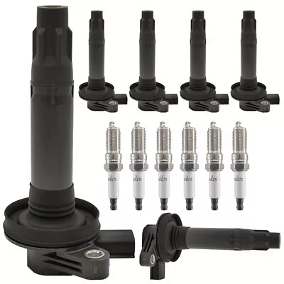 6pcs Ignition Coil + Motorcraft Platinum Spark Plug For Ford Lincoln Mazda UF553 • $78.11