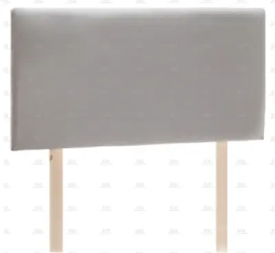 £145 • Buy Strutted Headboard All Bed Sizes Plain Grey Faux Suede