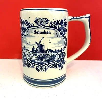$14.39 • Buy Heineken ~ Mug/Stein ~ Handscreened Delftblue ~ Holland ~ Dutch ~ Windmill