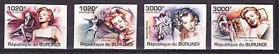 $2.99 • Buy W BURUNDI 0956v-959v MARYLIN MONROE IMPERFORATED SET