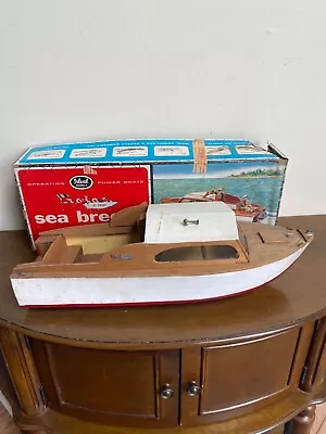 Vintage Ideal Models Seabreeze Wood TOY BOAT • $44.55