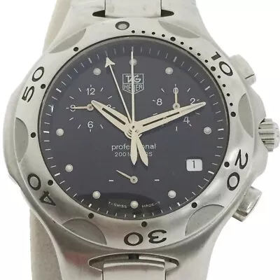 Tag Heuer Kirium Chronograph Cl1110 Black Quartz Men'S Watch C Rank • £491.94