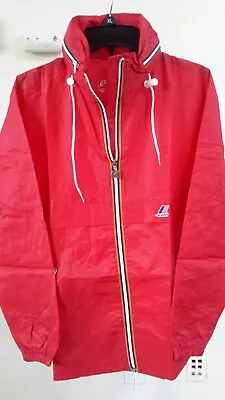 Vintage? K-Way Windbreaker Packable Rain Jacket M-L? Chest 44  Made In France • $49.99