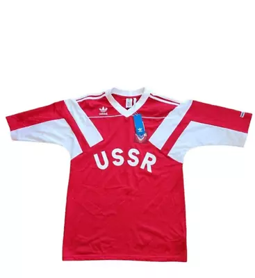 Adidas USSR Football Shirt Soviet Union Russia Soccer Jersey Official Reissue 90 • $56.62