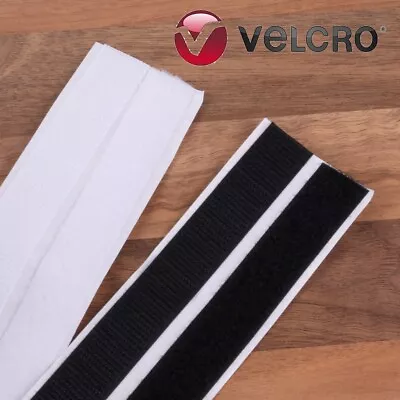 Genuine VELCRO® Brand ADHESIVE HOOK & LOOP TAPE Fastener CHOOSE Length & Colour • £5.97