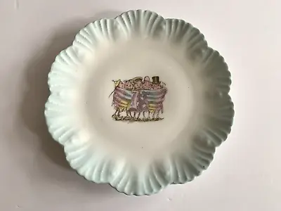 Awesome Antique Palmer Cox Brownies American Flag 7.5  Porcelain Plate • $75