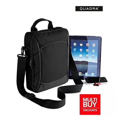 Quadra Executive IPad Tablet Case Work Messenger Shoulder Strap Handle QD264 • £20.95