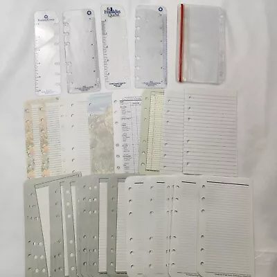 Franklin Covey Pocket Planner Refill Pages Paper Pagefinder Lined Form Sheet 10 • $17.99