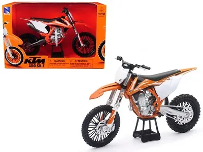 1/10 New Ray KTM 450 SX-F Dirt Bike Diecast Plastic Motorcycle Orange 57943 • $13.75
