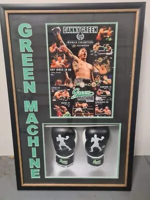 $850 • Buy Danny Green Hand Signed  Gloves Machine Boxing Offical Authentic COA Framed