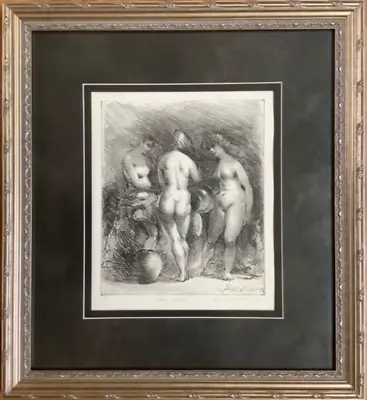 Signed Numbered Lithograph “Three Graces” By Frank Herbert Mason (1921-2009) • $765