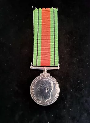Original WW2 Defence Medal & Ribbon British Military Full Size • £12.50