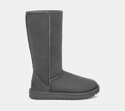 UGG Women's Pull On Sheepskin Warm Classic Tall II Boot 1016224 Size 7 Grey New • $135
