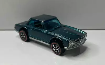 Vintage Hot Wheels Redline Mercedes-Benz 280SL Collector Car Metallic Green 1969 • $50