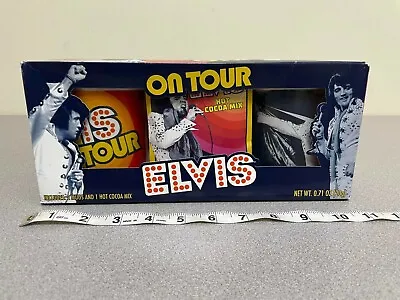 New Elvis On Tour 2021 2 Mugs And 1 Hot Cocoa Mix Gift Set  • $22.35