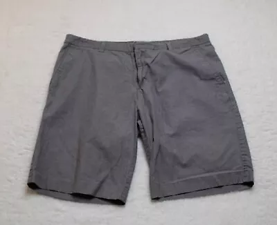 J. Ferrar JF Flat Front Striped Shorts Men's Size 34 Grey • $16.88