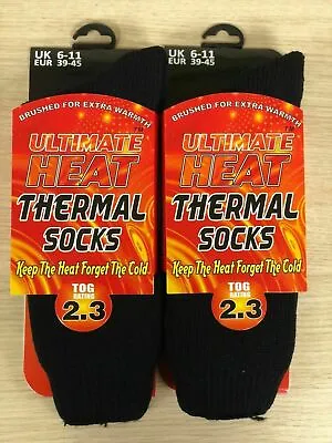 Mens Heat Max Thermo Thermal Hick Ultimate Thermal SocksHeat Holding 2.3Tog Lot • £8.98