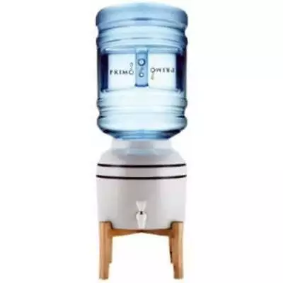 Primo Water Countertop Dispenser Top Loading Room Temp Ceramic Wooden Stand • $68.70