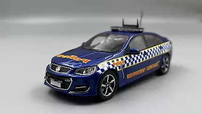 1:43 Victoria Police Highway Patrol 2018 VF Series II Commodore Sedan Blue • $144