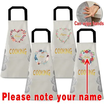Personalised Custom Names Unisex Apron Chef Cooking Baking BBQ Kitchen Catering • £4.99