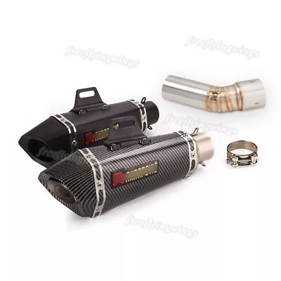 Exhaust Tips Muffler Slip On Mid Link Pipe Slip For Kawasaki Ninja ZX10R 2009-20 • $124.30