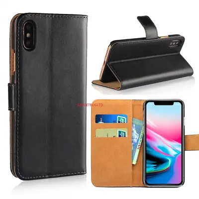 Luxury Pu Leather Case For Apple IPhone 12 11 8 7 XR XS Max Cover Flip Wallet • £2.99