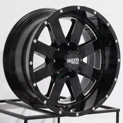 4-Moto Metal MO962 20x10 6x135 -24mm Black/Milled Wheels Rims 20  Inch • $1164