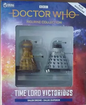 Eaglemoss Doctor Who Figurine Time Lord Victorious Set 1 - Dalek Drone & Emperor • £14.99