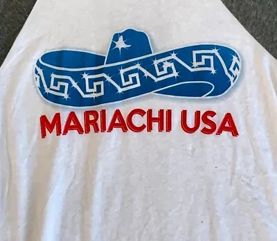 MARIACHI USA T Shirt Latin Music Festival T Shirt Mens Small Concert T Shirt • $9.49