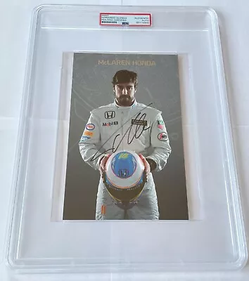 Fernando Alonso Signed Photo - Card McLaren Honda F1  Formula 1 PSA Authentic • $250