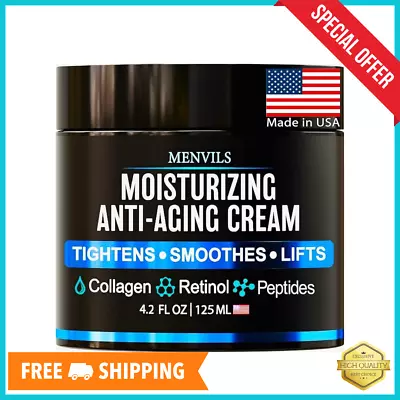 Mens Face Moisturizer Cream - Anti Aging & Wrinkle For Men - Face Moisturizer Fo • $22.79