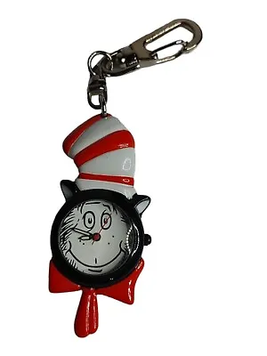 Cat In The Hat Clip Watch Quartz Dr. Seuss Book Movie Merchandise MIP Keychain • $10