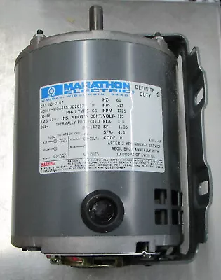 Marathon Electronic D107 Split-Phase  Motor .17hp 48 Frame 115V 115v 60hz New S • $135