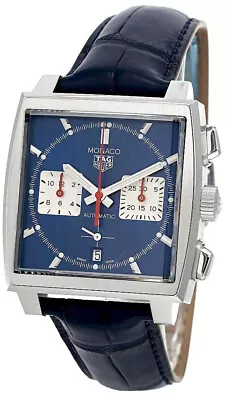 TAG HEUER Monaco 39MM CHRONO AUTO Men's Watch CBL2111.FC6453 • $5900