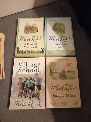 Miss Read Book Bundle Paperbacks X4 Village School Fairwell To Fairacre Village • £2.99