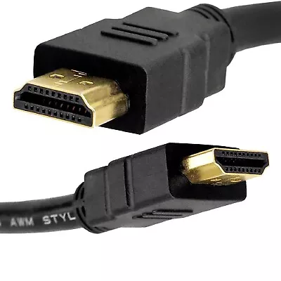 £0.99 • Buy HDMI Cable V1.4 1m 2M 3M - 4M Long Gold Lead LCD Full HDTV 3D PS3 Xbox 360 SKY