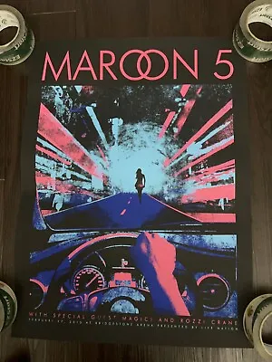 Maroon 5 February 27th 2015 Bridgestone Arena Nashville AP Show Concert Poster • $28.20