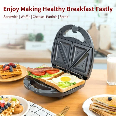 $29.50 • Buy Bezia Waffle Maker 3-In-1 Toaster Panini Press Grill With Removable Plates CG-52
