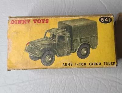 Dinky Toys 641 Army 1 Ton Cargo Truck Made In England *BOX ONLY* • $20