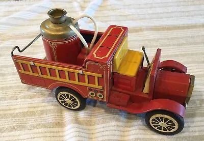 Vintage Tin Friction Toy Fire Truck; Old Smoky; Japan; 50s; Runs & Sounds Great! • $24.99