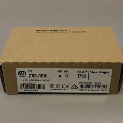 1 PCS New Factory Sealed AB 1762-OB16 SSER A 24VDC MicroLogix Output Module US • $128.41