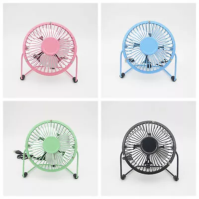 Mini USB Table Desk Fan Table Air Cooling Fan 4-6 Inch Fan Portable Cooler • £7.95