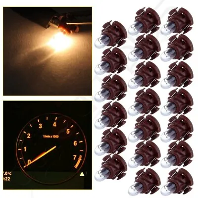 20X Warm White Halogen Bulbs T4/T4.2 Neo Wedge Center Console A/C Climate Lights • $10.76