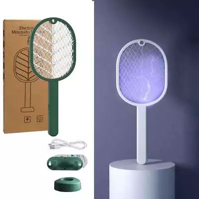 Rechargeable Electric Mosquito Fly Swatter Zapper Racket Bug Insect Killer Lamp • $12.05