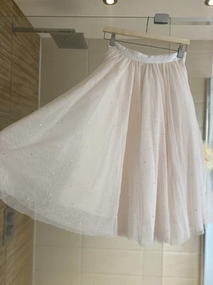 £18 • Buy Ted Baker Odella Tulle Beige Midi Skirt Size 1 UK 8