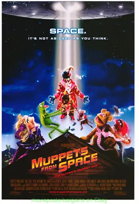 MUPPETS FROM SPACE MOVIE POSTER Original DS 27x40 KERMIT MISS PIGGY 1999 • $22