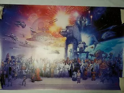 $8.95 • Buy THE STAR WARS UNIVERSE POSTER Famous Artwork By Tsuneo Sanda - Episodes I-VI