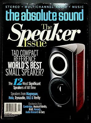 The Absolute Sound Magazine September 2010 Stereo Audio Magnepan Noa Dynaudio • $14.99